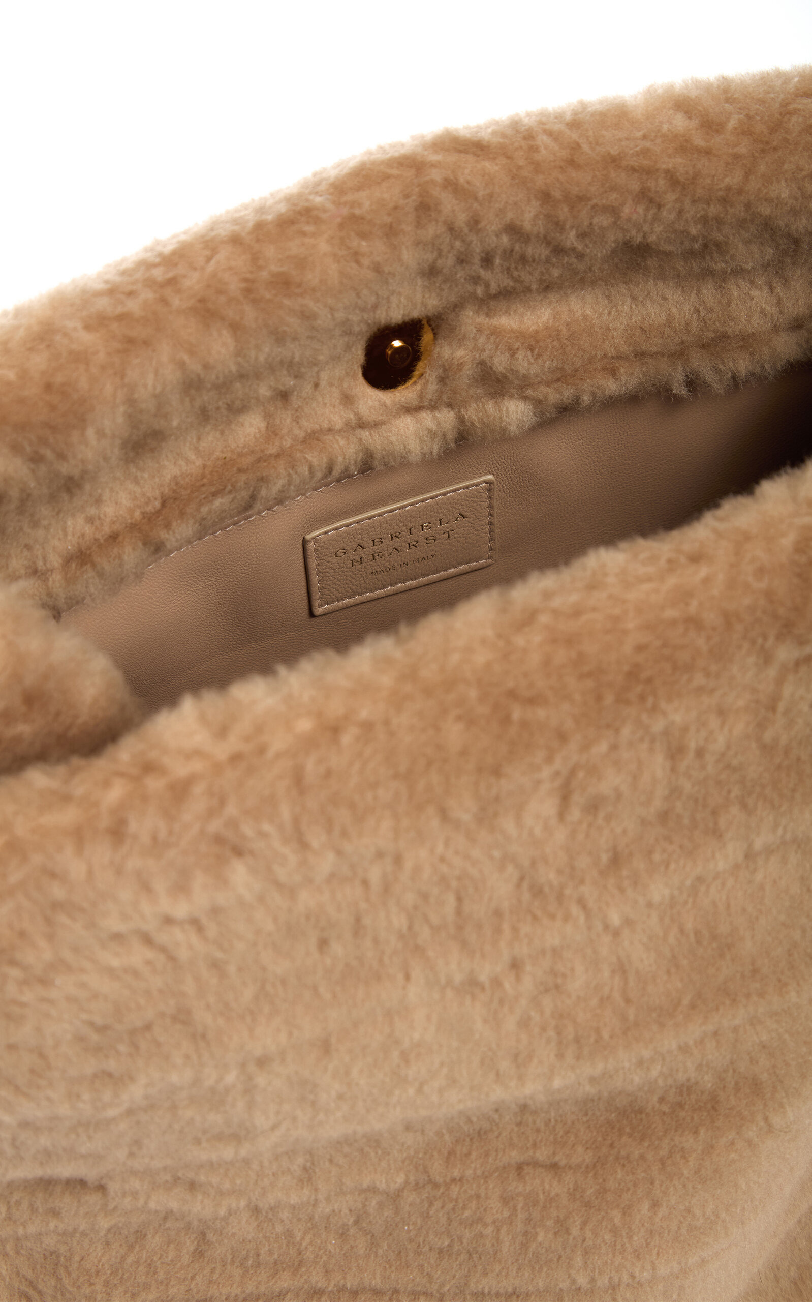 Phoebe Soft Shearling Clutch brown - 3