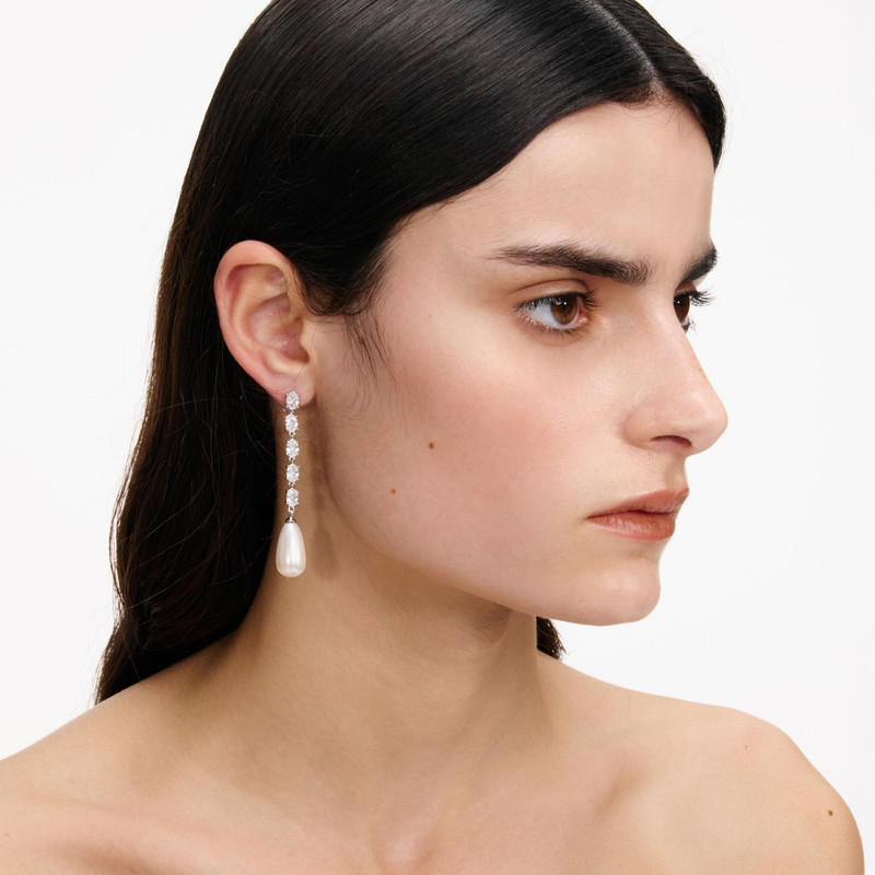 self-portrait Crystal Droplet Earrings outlook