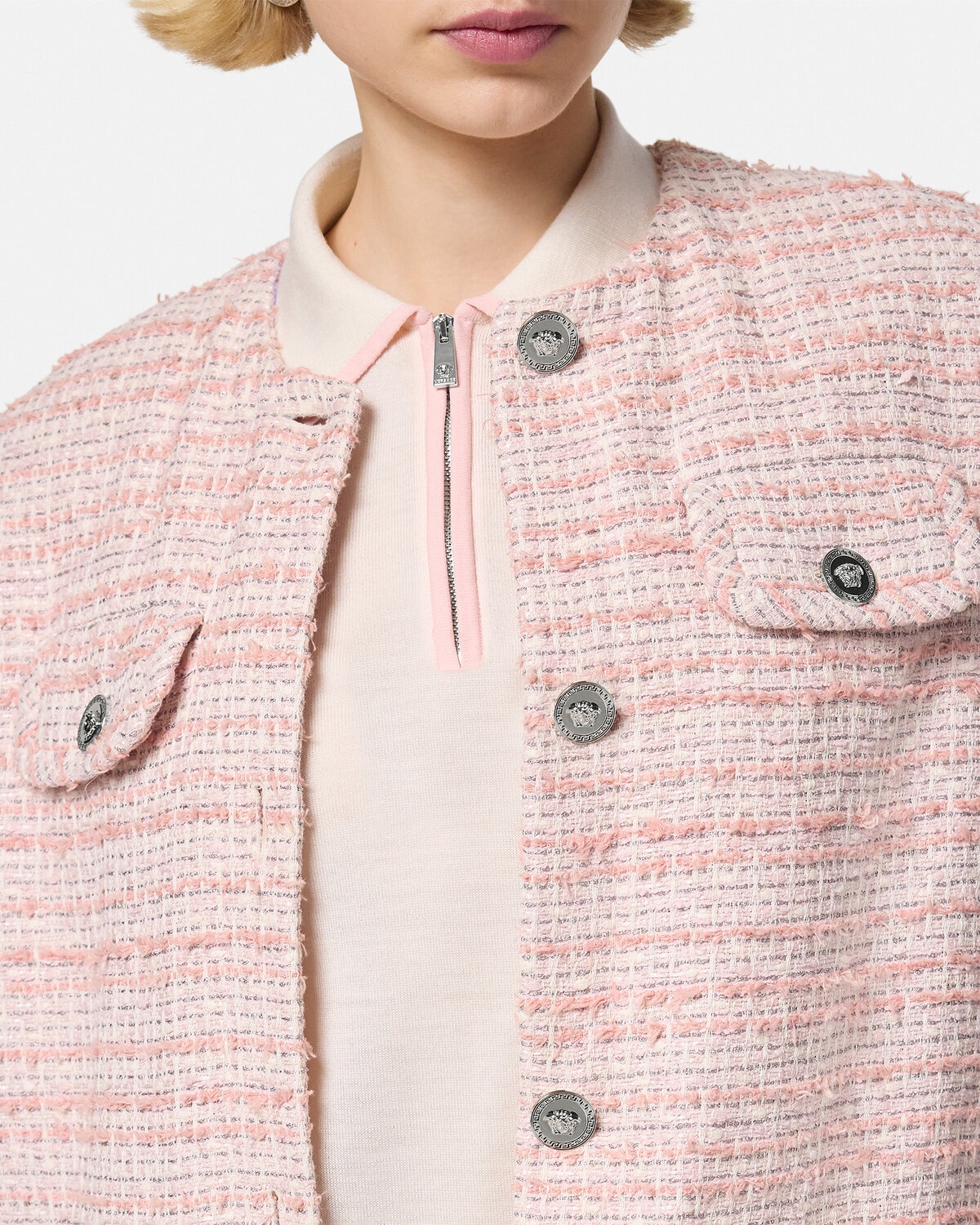 Oversized Tweed Vest - 3