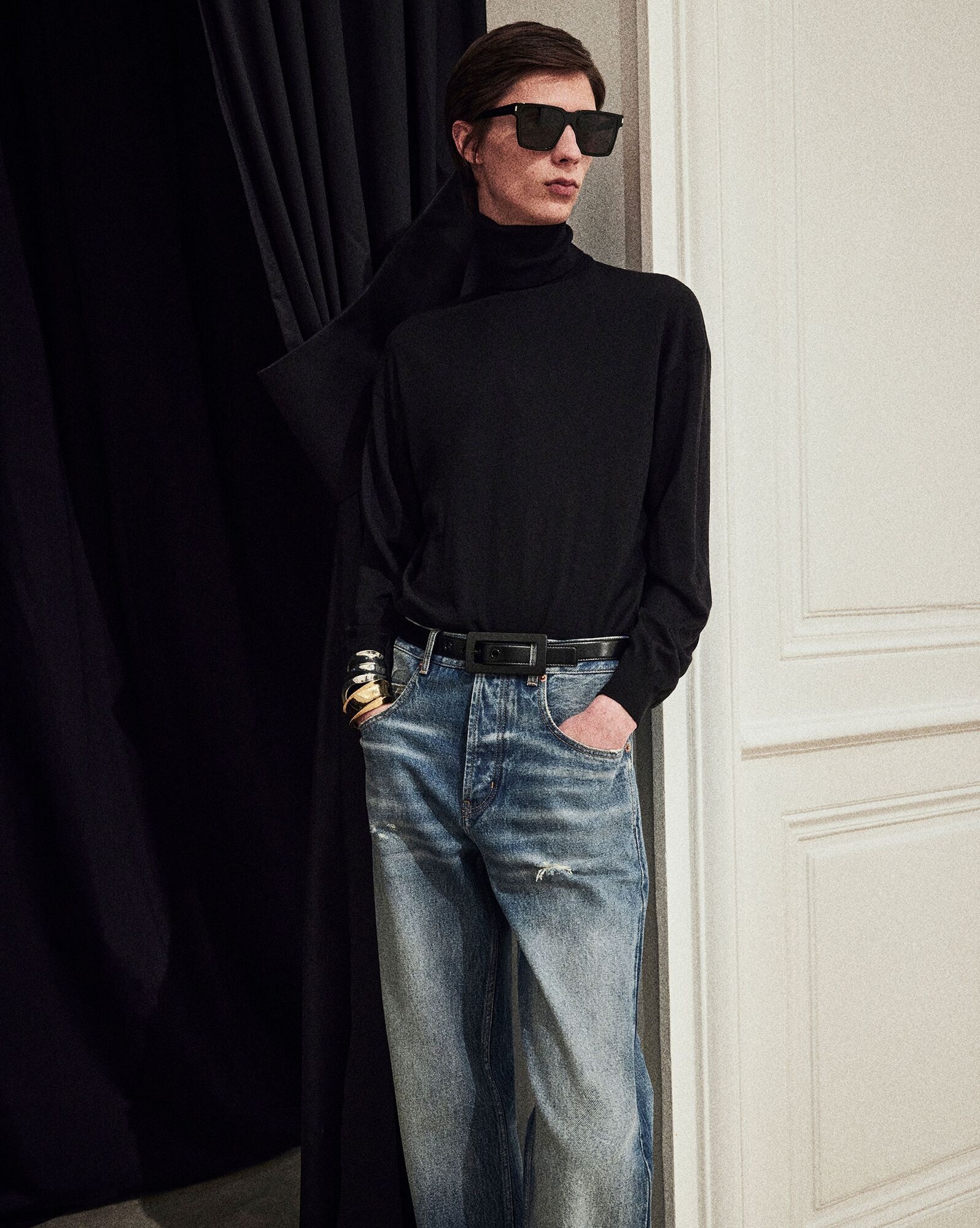 ☆人気☆【SAINT LAURENT】☆Lake Medium Blue Denim☆ ☆関税込☆SAINT LAURENT☆Lake Medium Blue Denim☆ (Saint