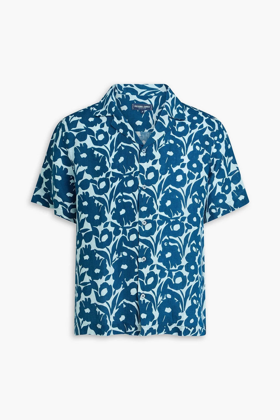 Roberto floral-print linen shirt - 1