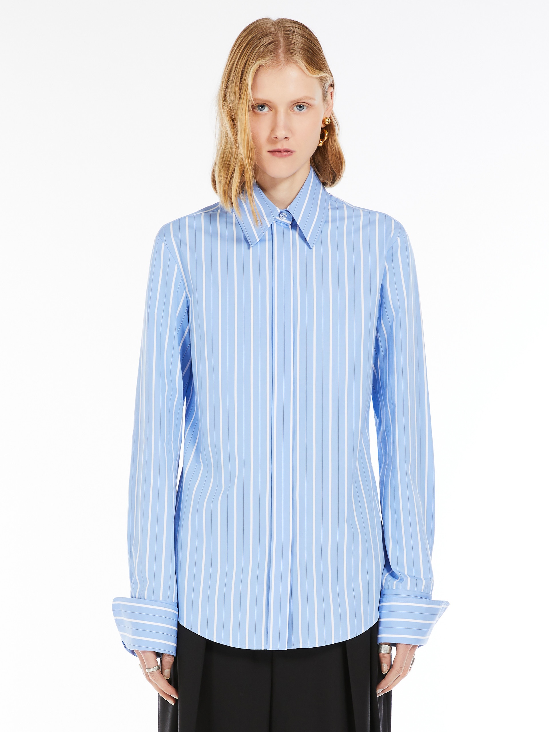 CONIO Striped poplin shirt - 3
