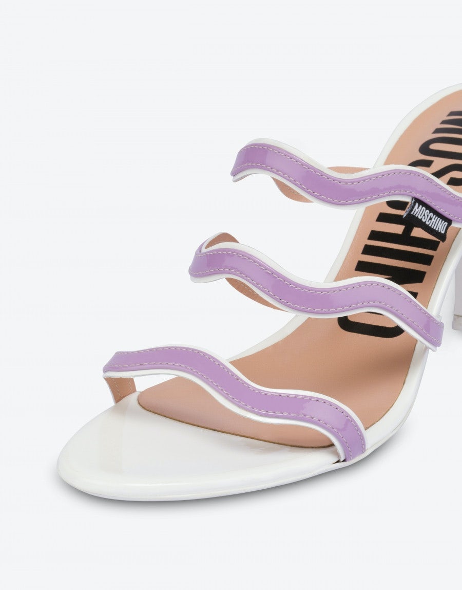 RIC RAC PATENT LEATHER SANDALS - 4