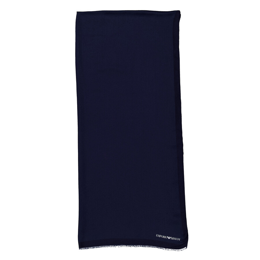 Emporio Armani Woven Logo Printed Stole - 4