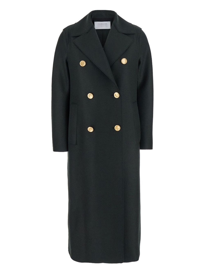 Military double-breasted gold-button coat 1