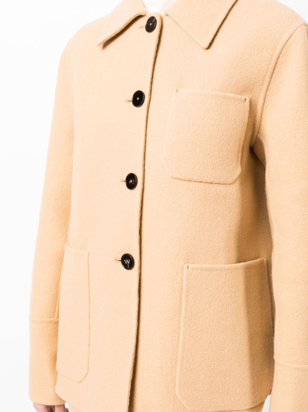 single-breasted wool jacket - 5