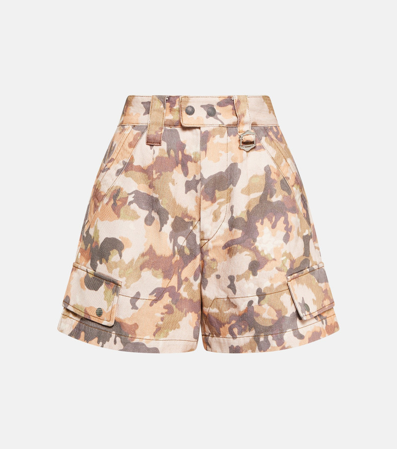 Eliano camouflage-print cotton shorts - 1