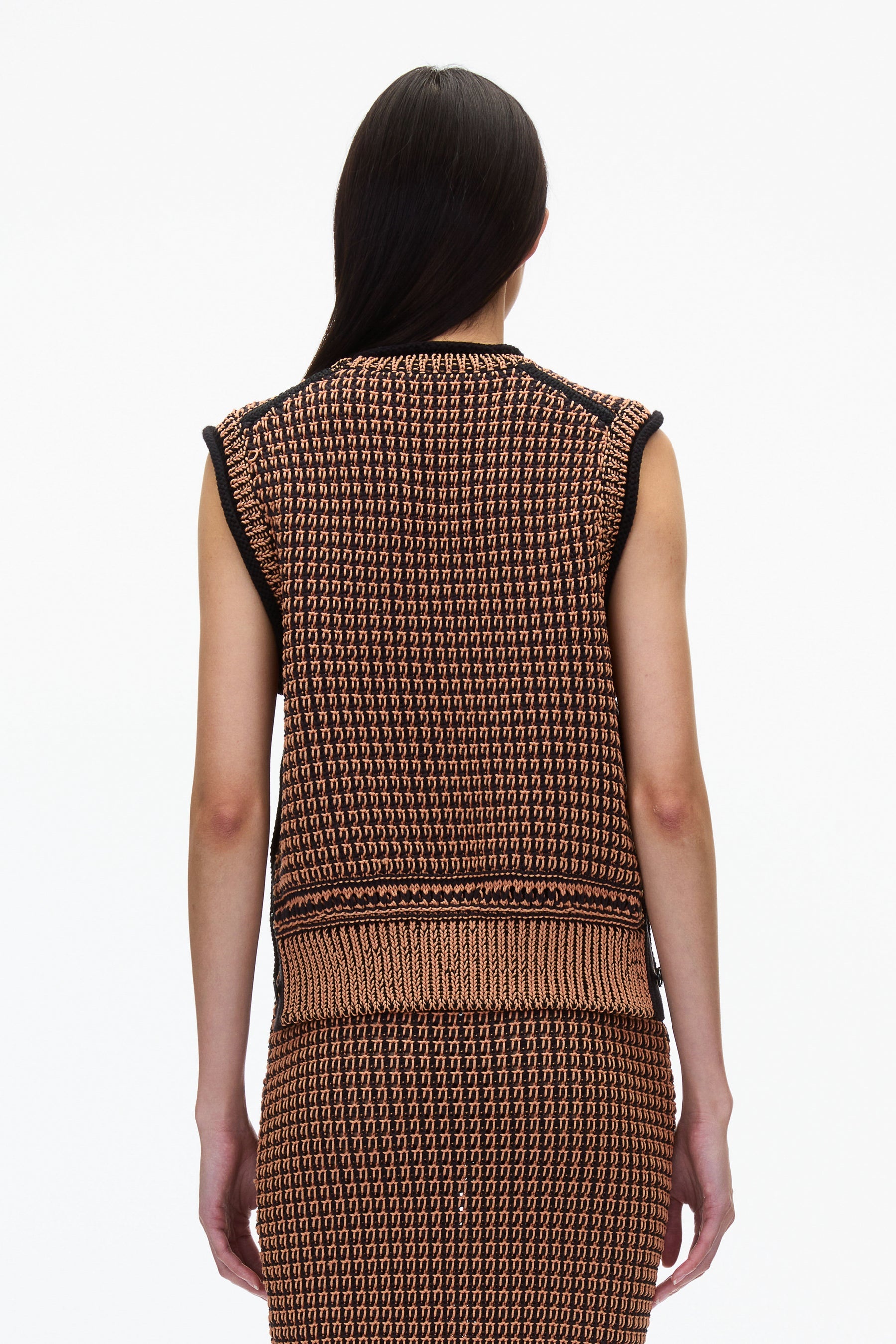 Bi-Color Knit Vest - 4