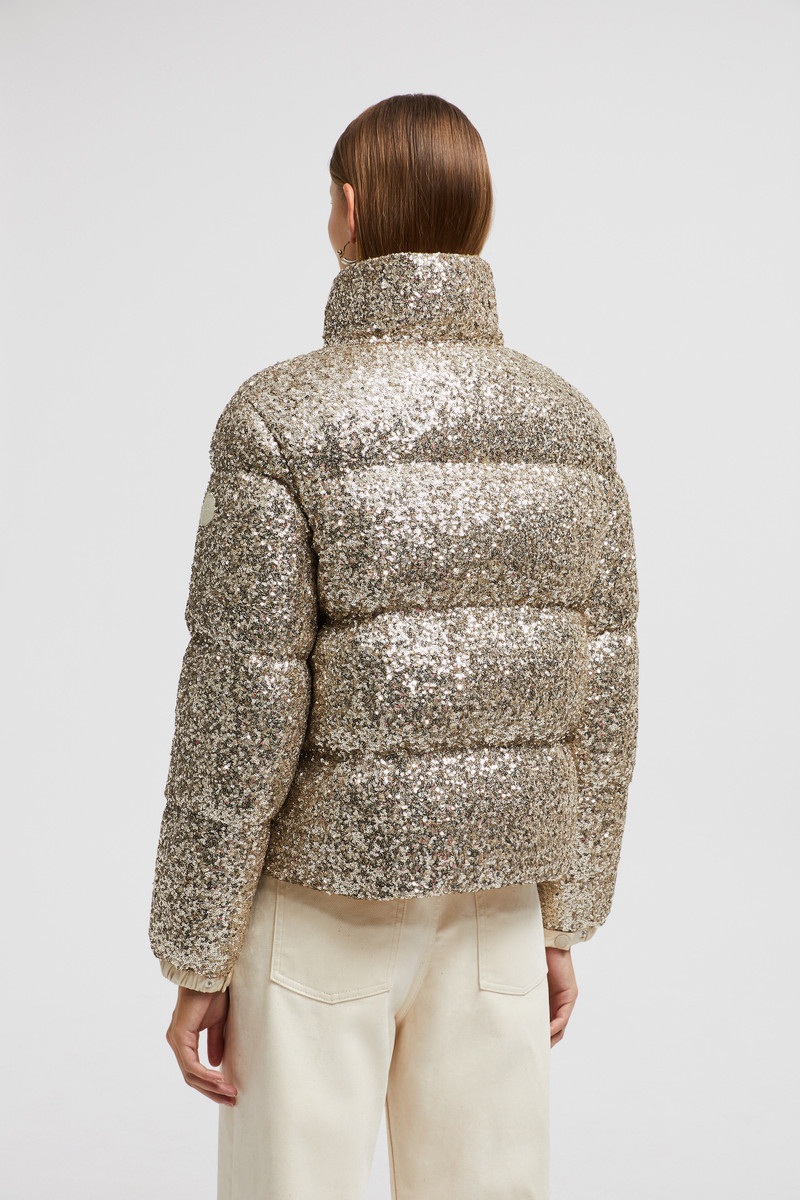 Anternes Sequin-Embroidered Short Down Jacket 5