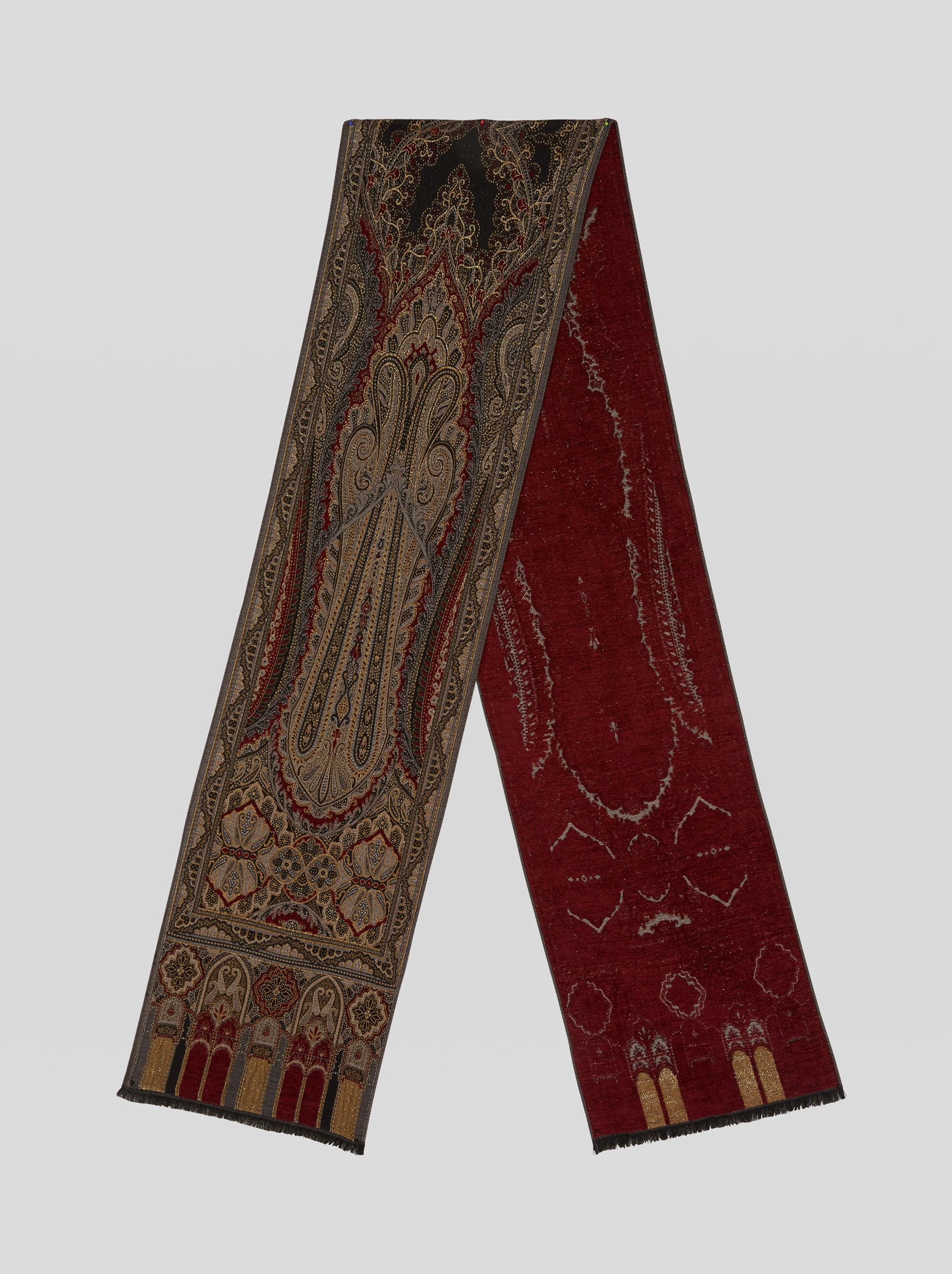 PAISLEY CHENILLE SCARF - 1