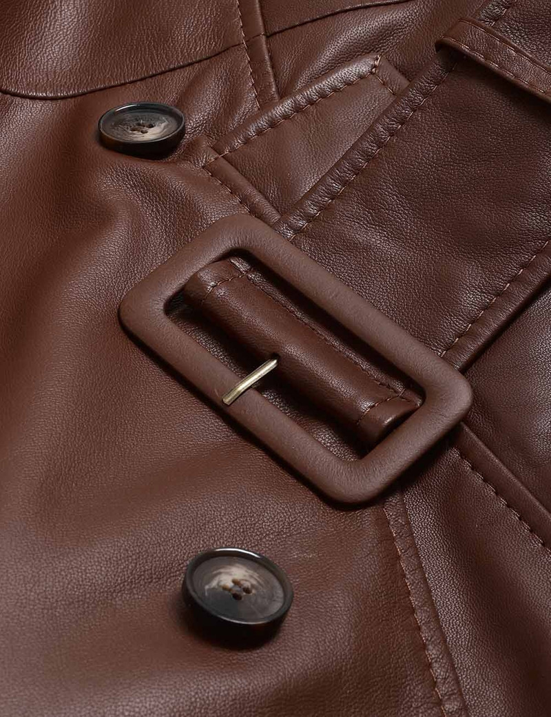 LUNA LEATHER TRENCH COAT 6
