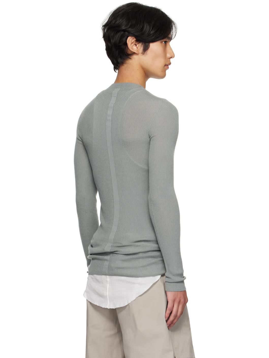Blue Concordians Ribbed Round Neck Sweater - 3