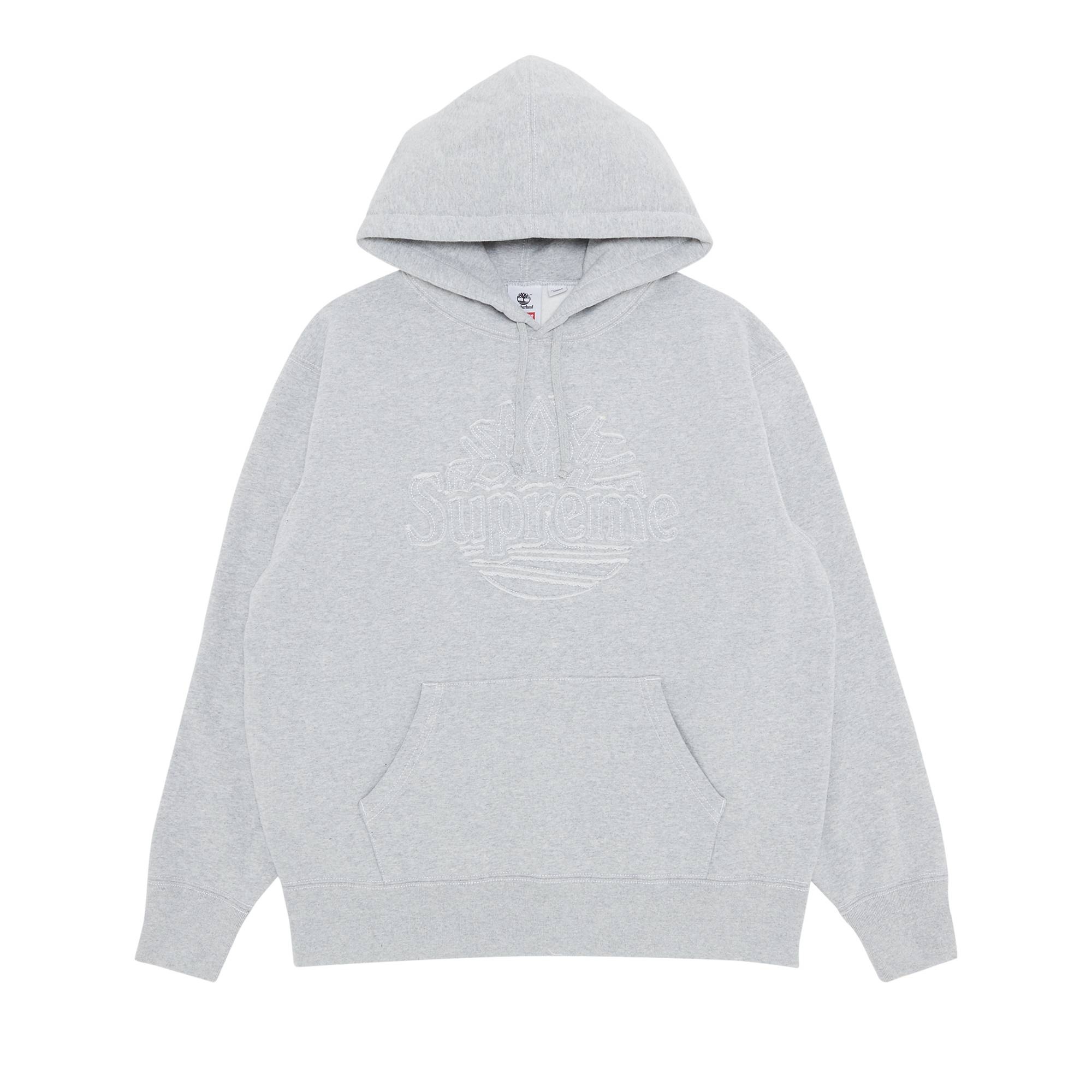 Supreme x Timberland Hooded Sweatshirt 'Heather Grey' - 1