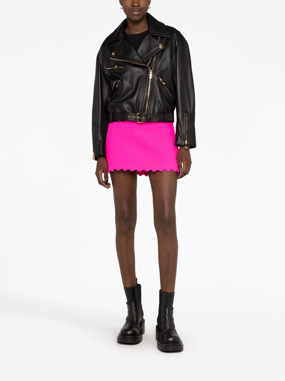 Medusa leather biker jacket - 2