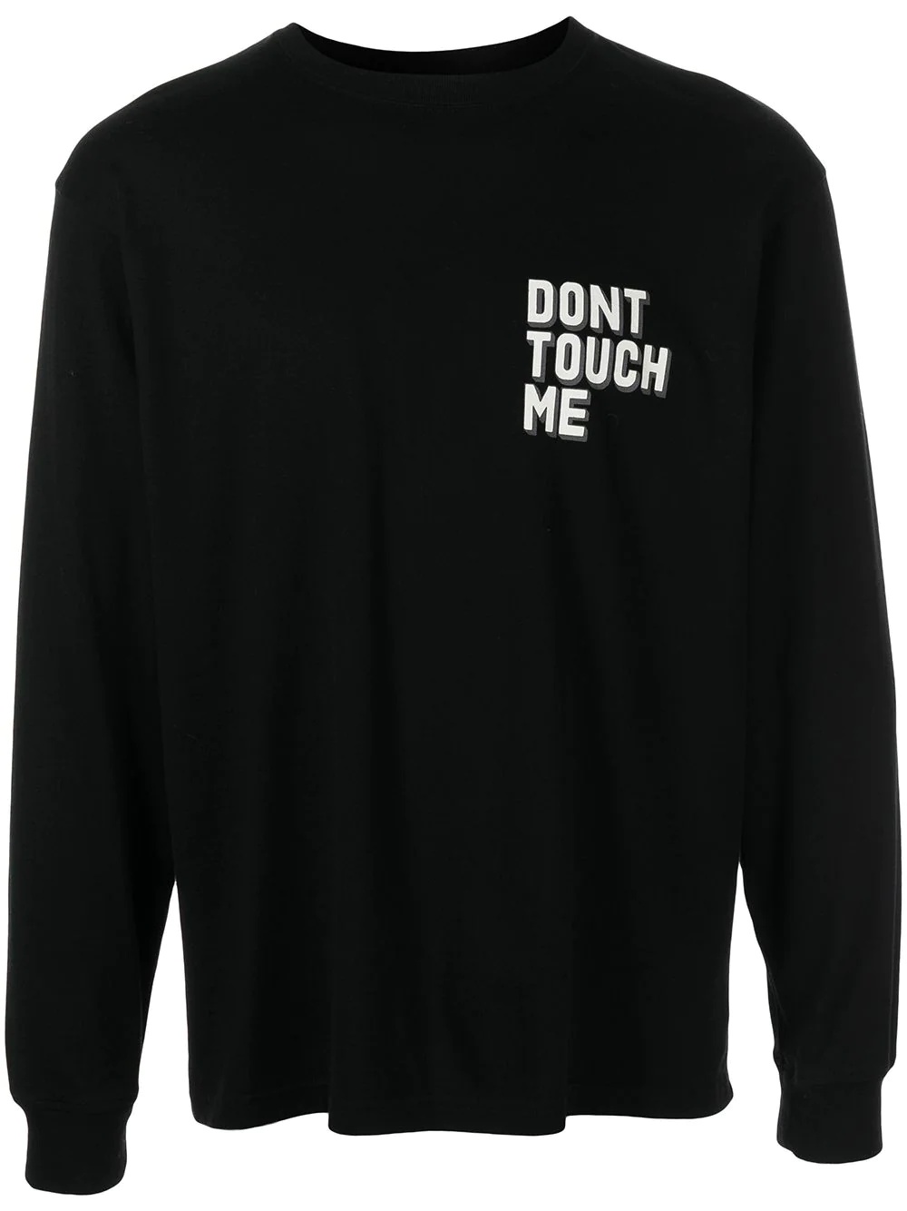 slogan-print long-sleeve T-shirt - 1