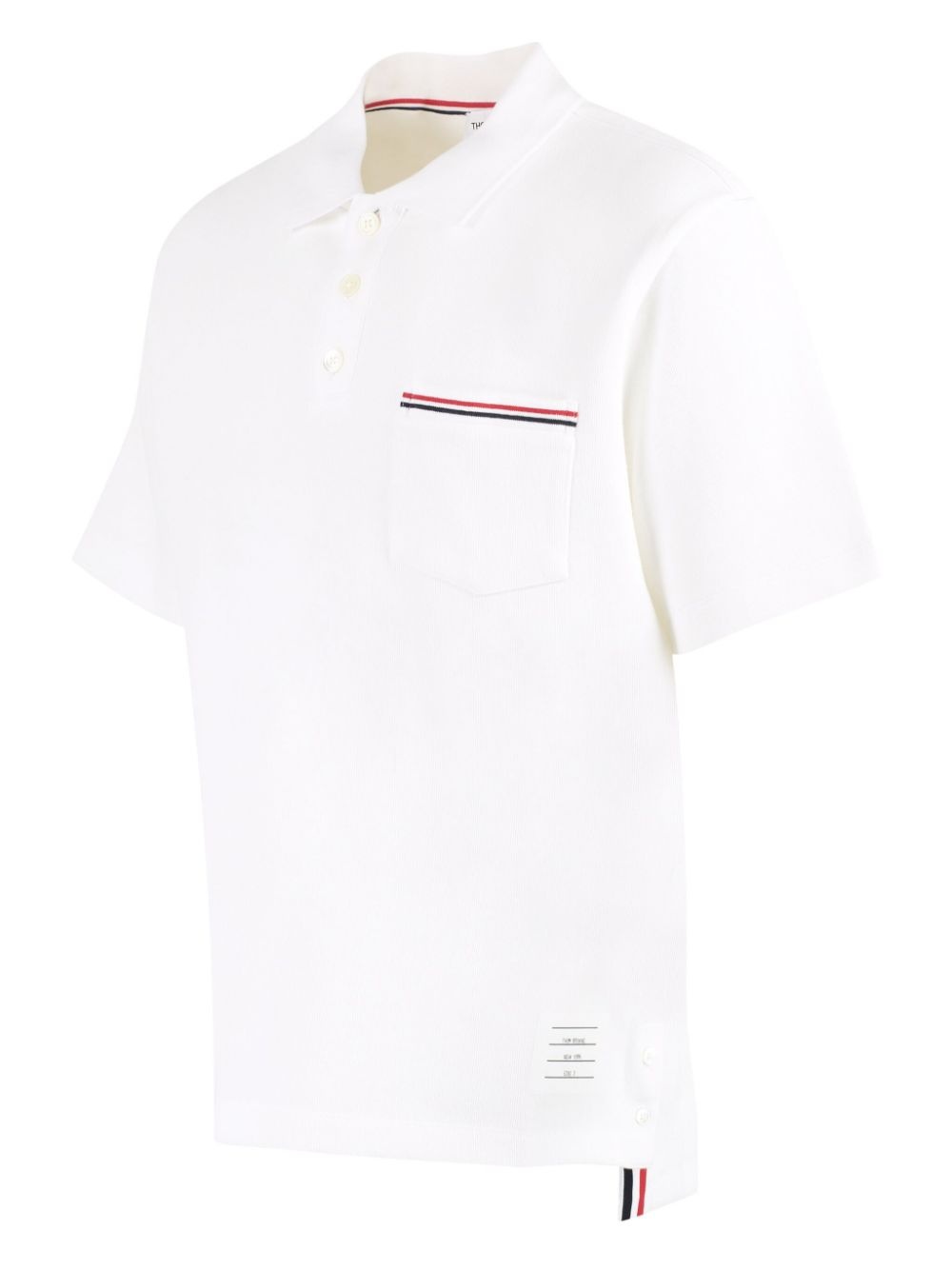 RWB-stripe cotton polo shirt - 5