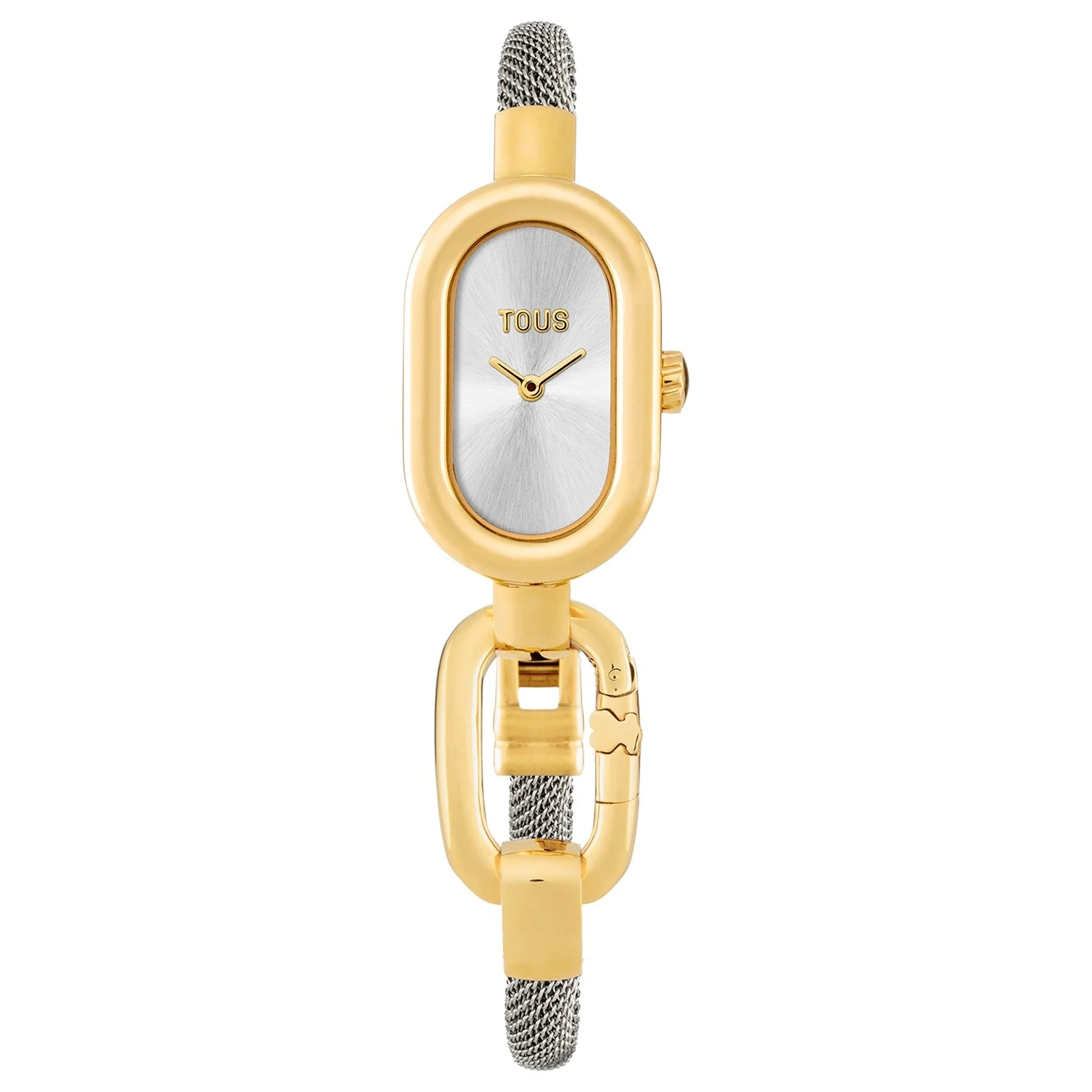 Analog Watch with steel bracelet and gold-colored IPG case TOUS Hold Oval - 1