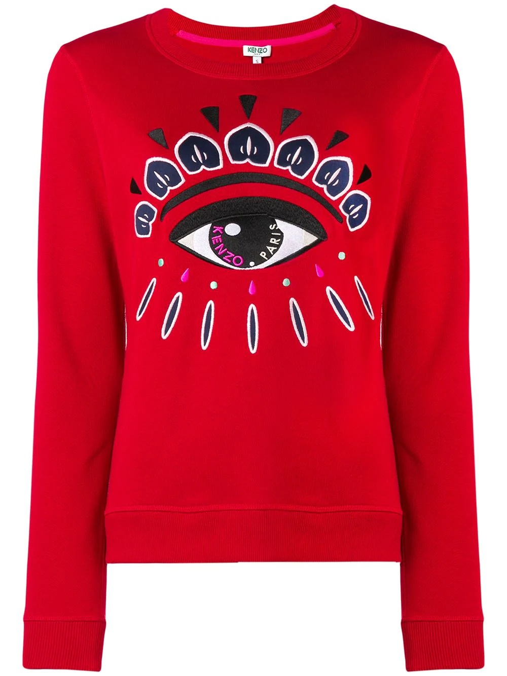 Eye embroidered sweatshirt - 1