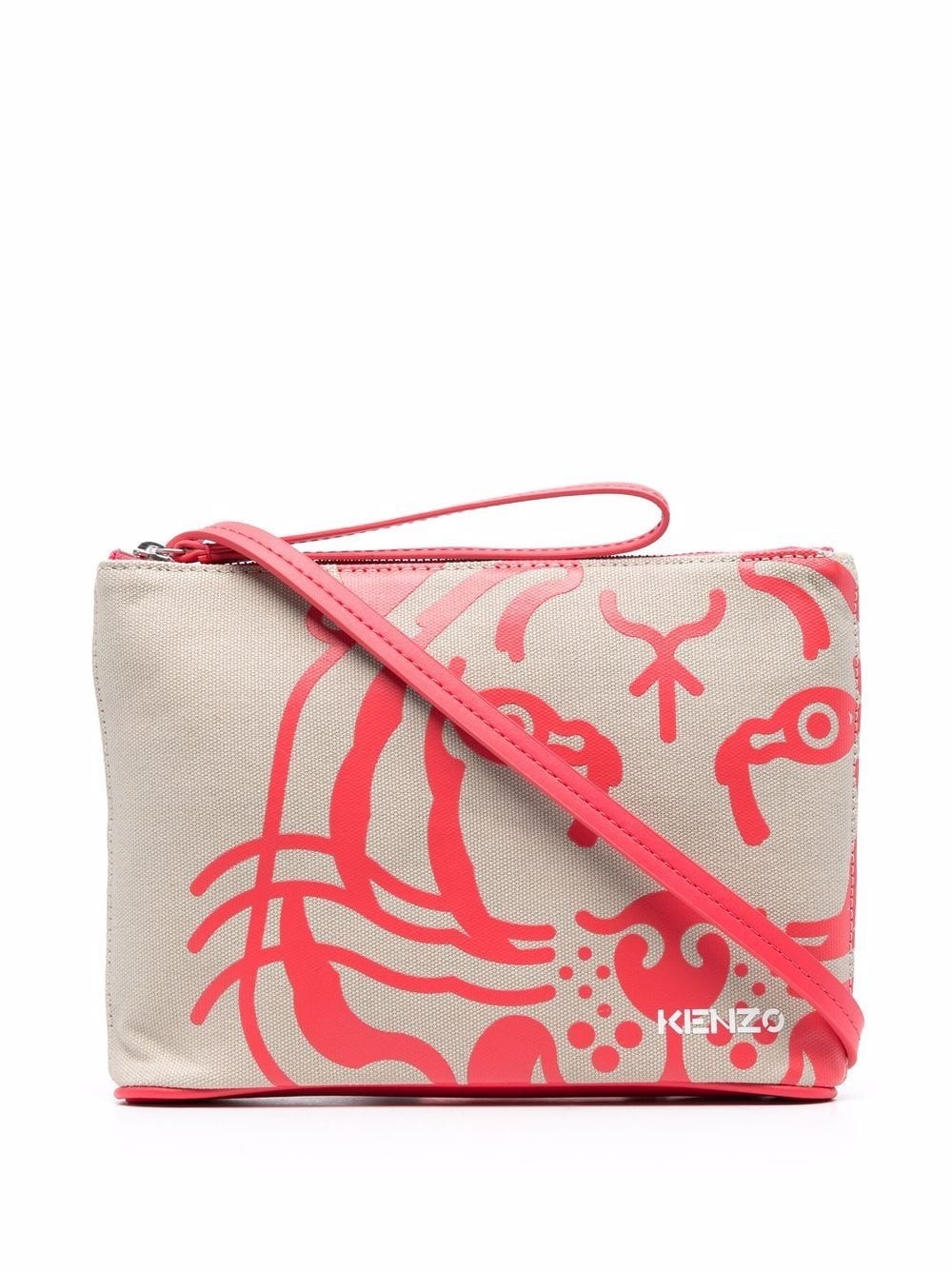 K-Tiger logo-print crossbody bag - 1