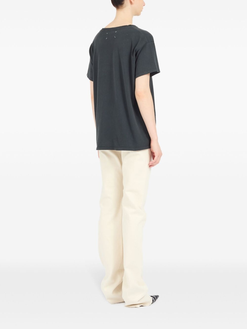 logo-print cotton T-shirt - 4