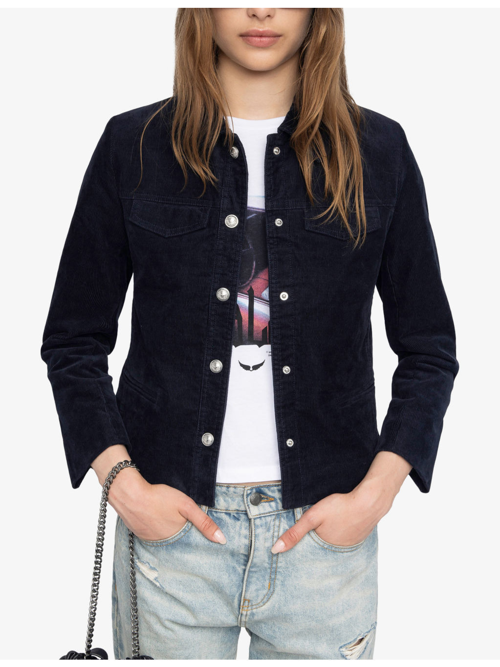 Liam Flap-Pocket Stretch-Cotton Corduroy Jacket - 3