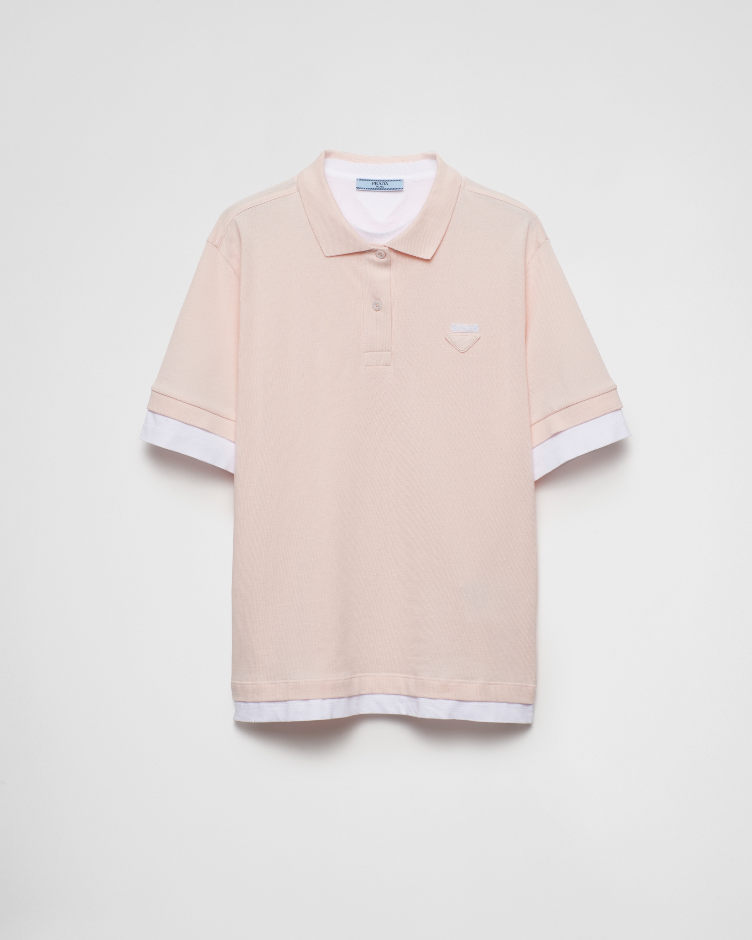 Prada Piqué and jersey polo shirt | REVERSIBLE