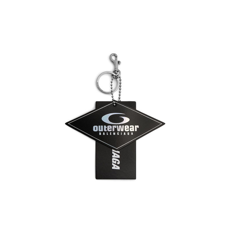 Men's Keychain 2 Tags Charm in Black/yellow 1