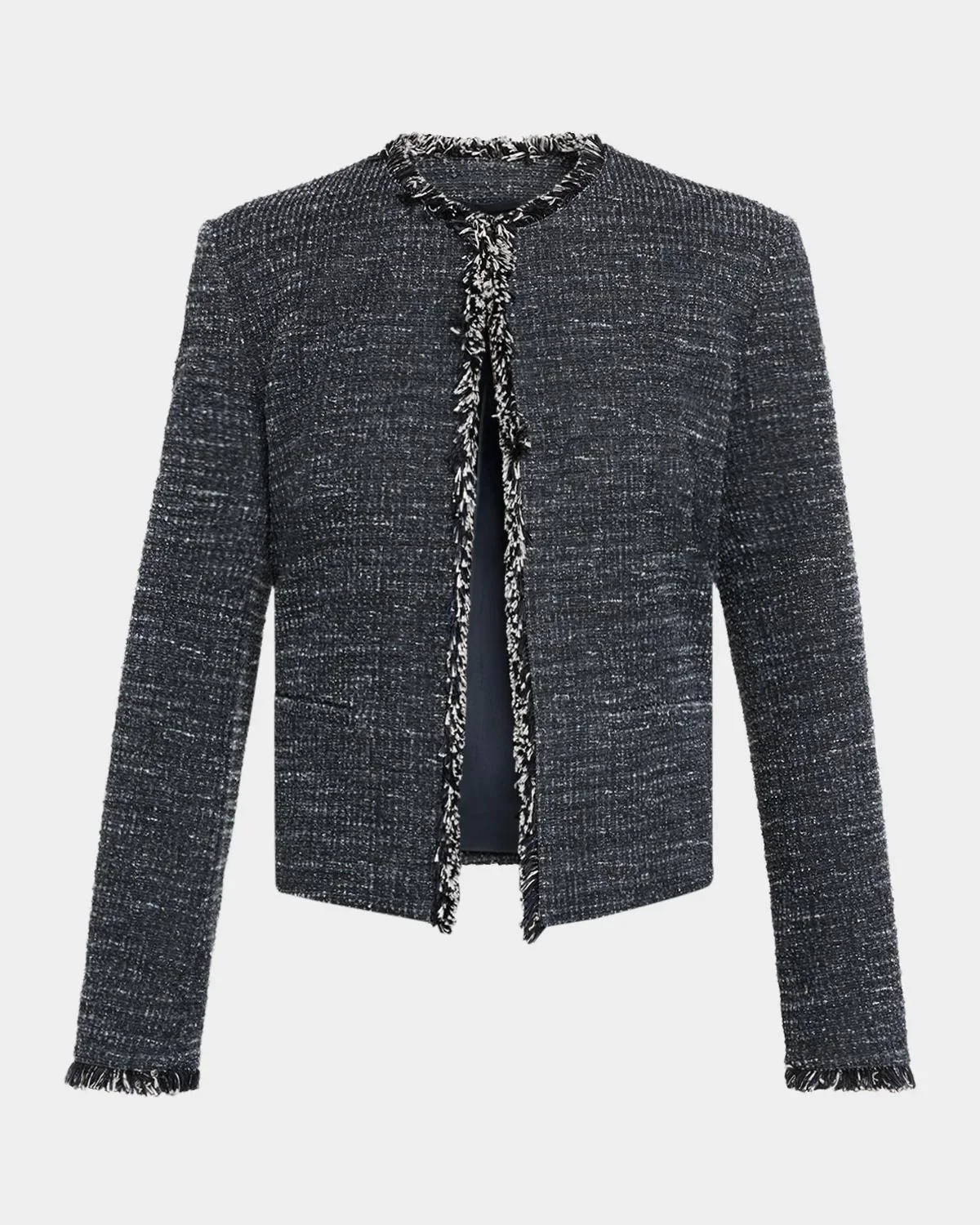 Faro Fringed Boucle Jersey Jacket - 1