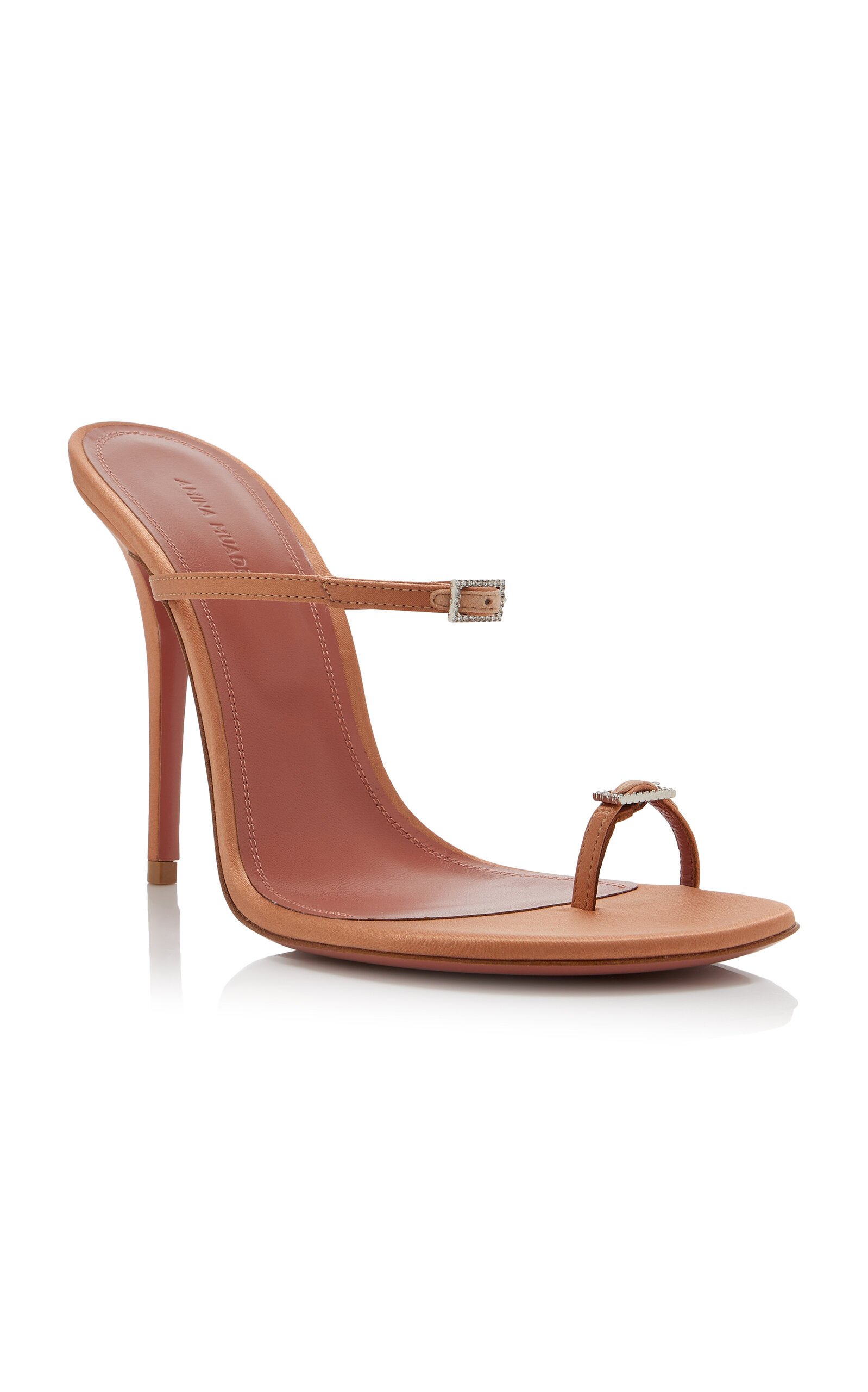Adut Satin Thong Sandals neutral - 4