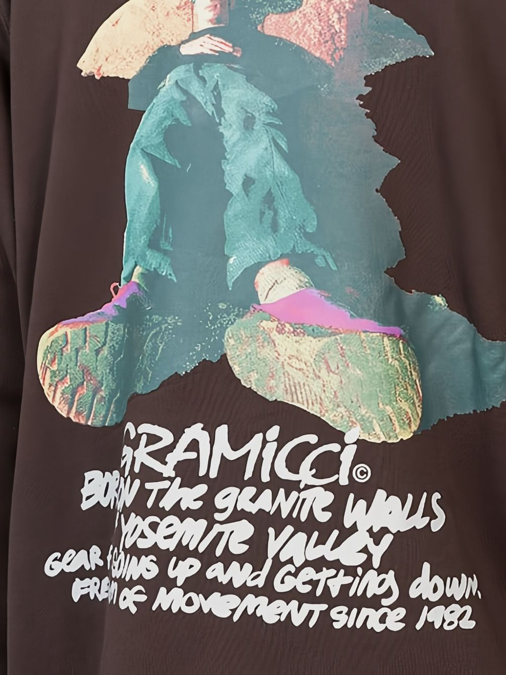 Napping Climber graphic-print cotton hoodie - 5