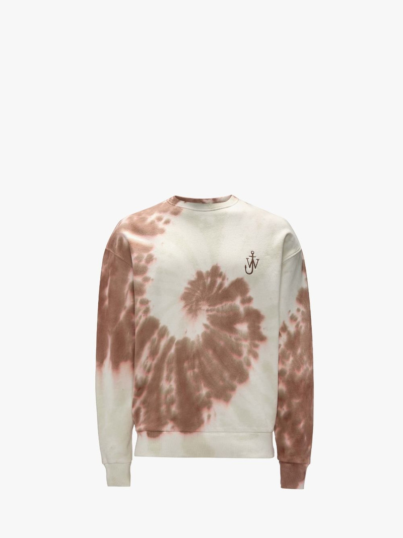 TIE -DYE SWEATSHIRT WITH CAT PRINT - 1