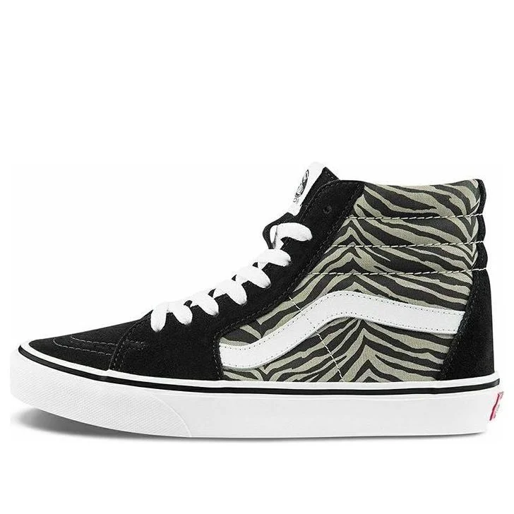 Vans SK8-HI Canvas Sneakers Black/White VN0A32QG9XB - 1