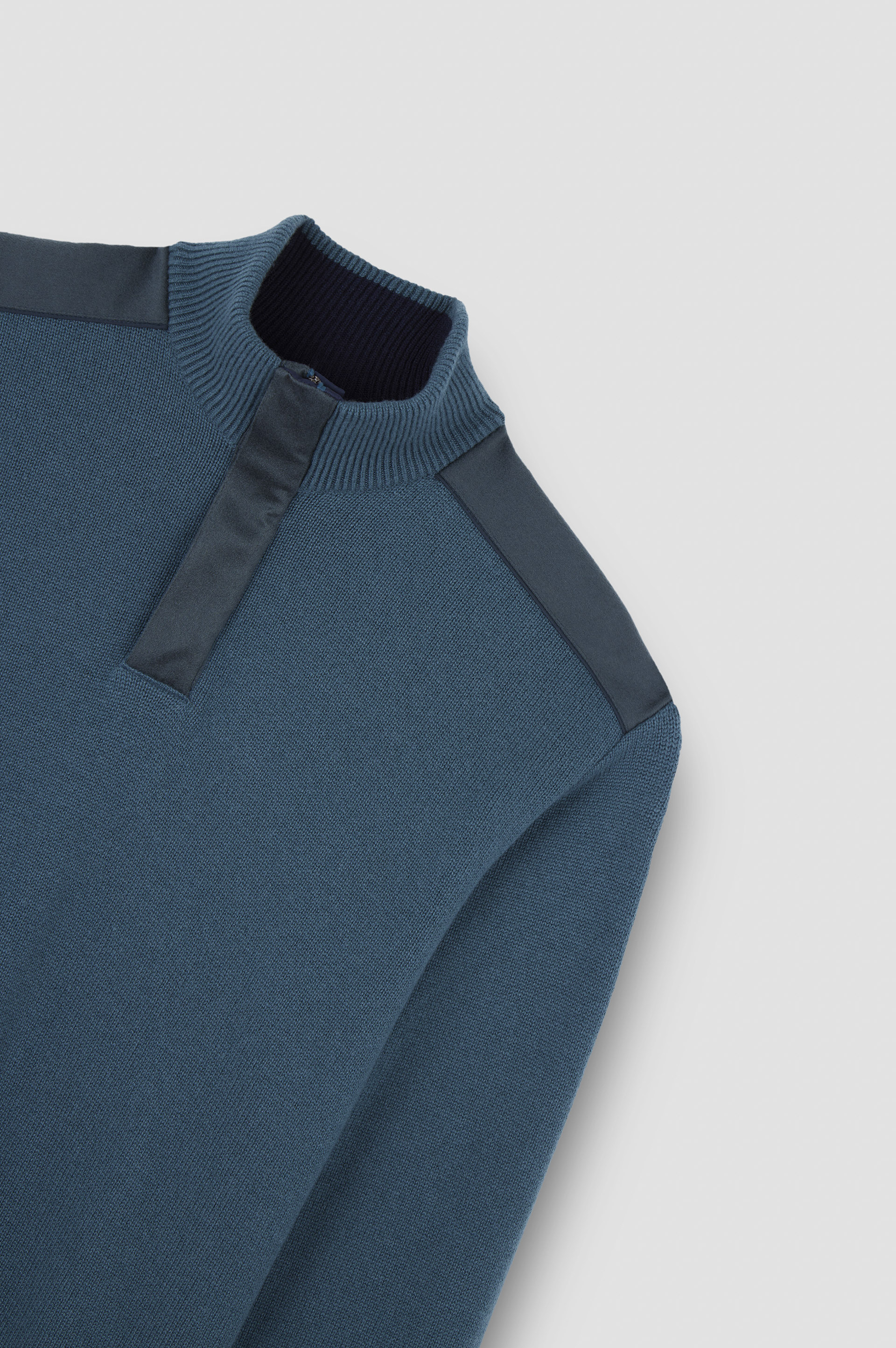 TYPHOON® PLATINUM WOOL CASHMERE HALF ZIP SWEATER - 5
