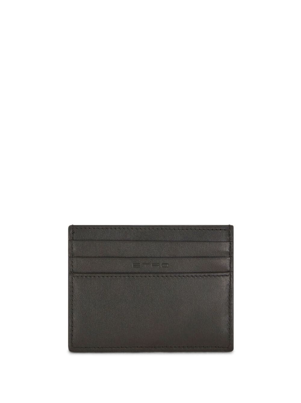 Pegaso motif-embossed leather cardholder - 2