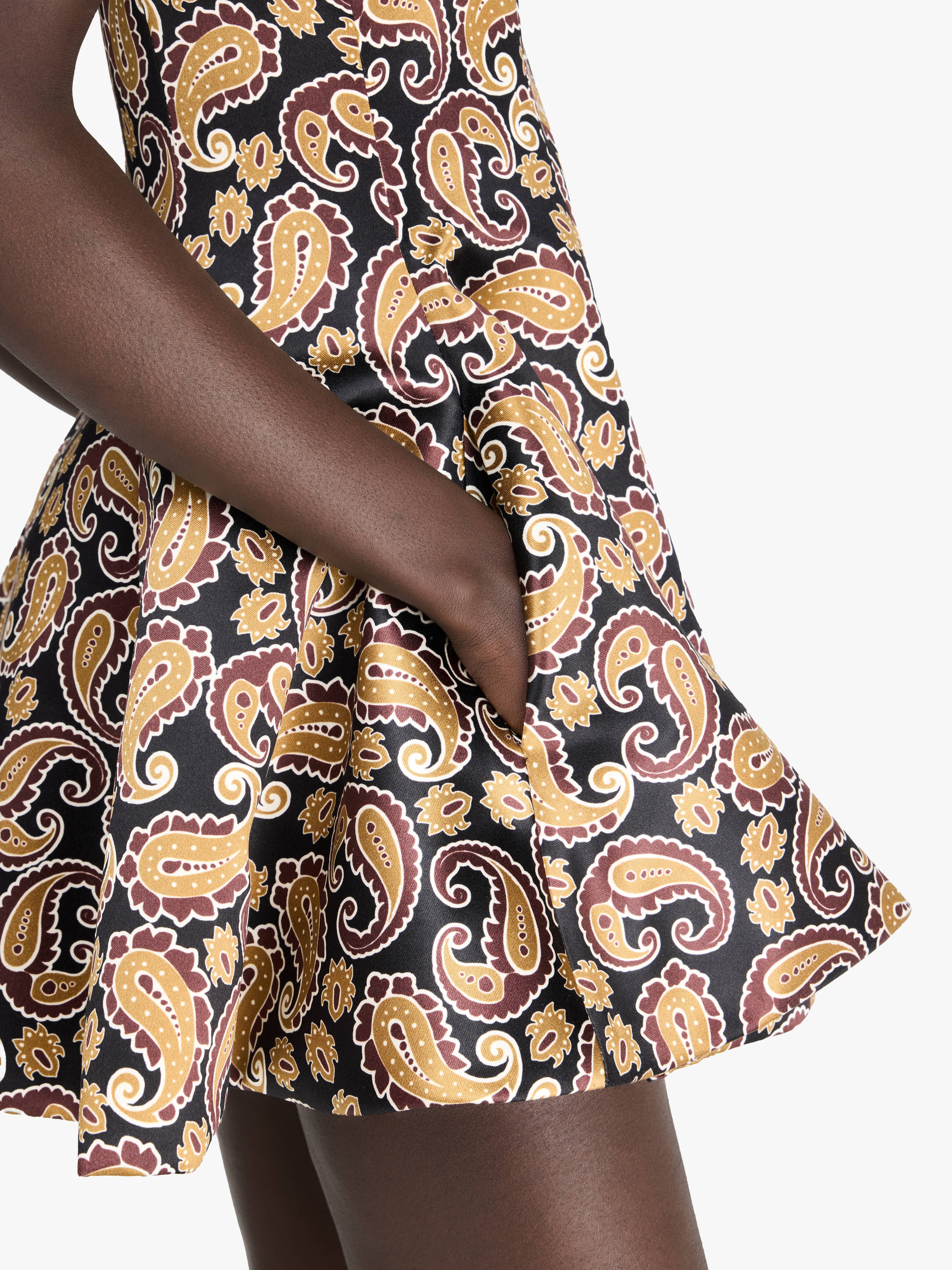 PAISLEY' PRINT CIRCLE-SKIRT DRESS - 5