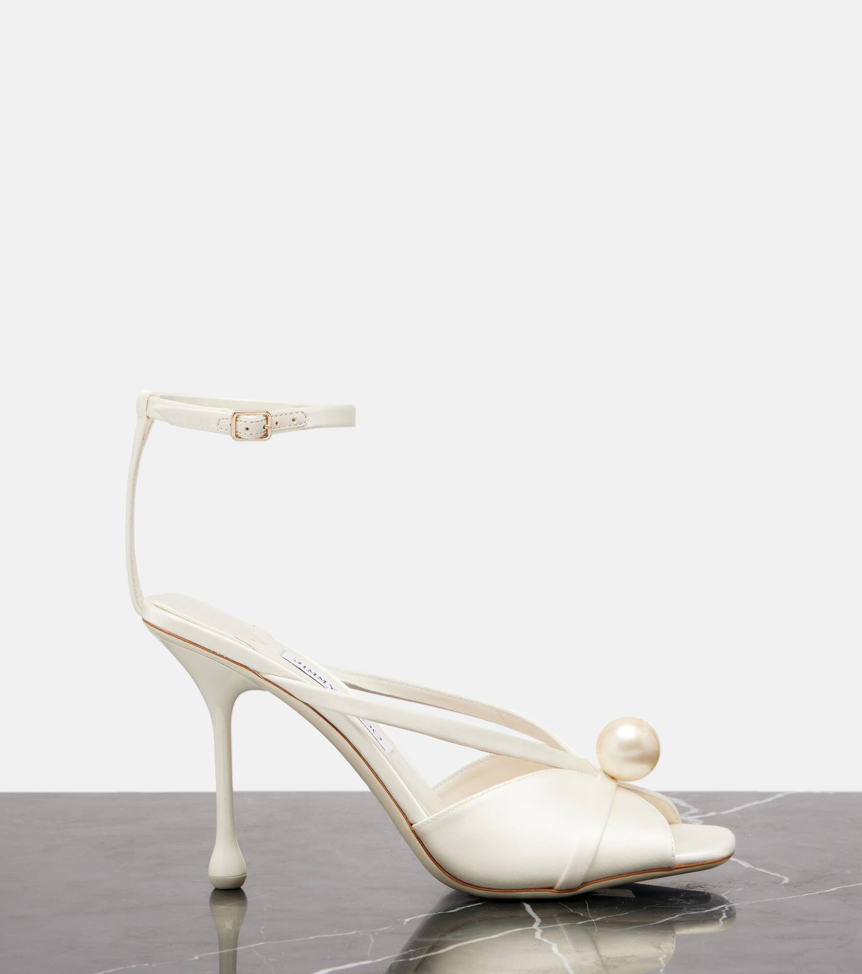 Siva 95 embellished satin sandals - 4