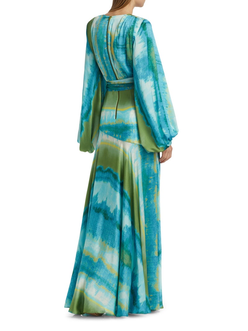 Women's ​Carmen Coastal Gown - Blue Multi 5