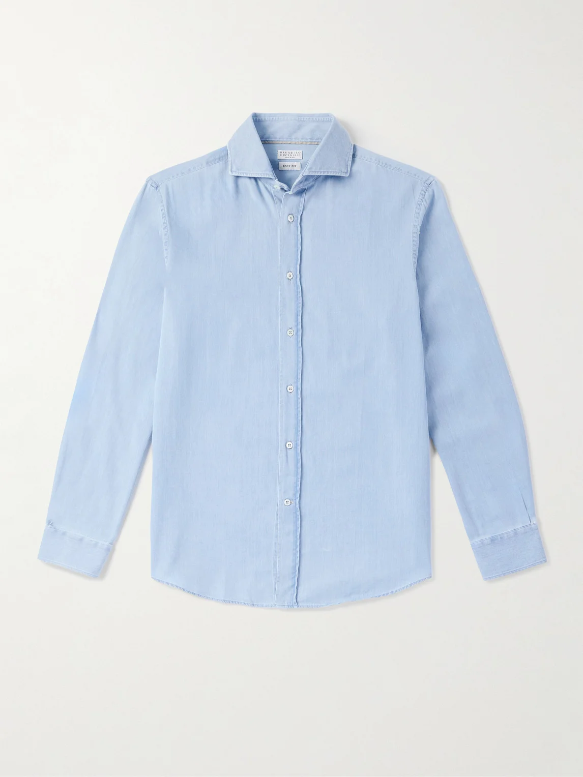 Cutaway-Collar Cotton-Chambray Shirt - 1