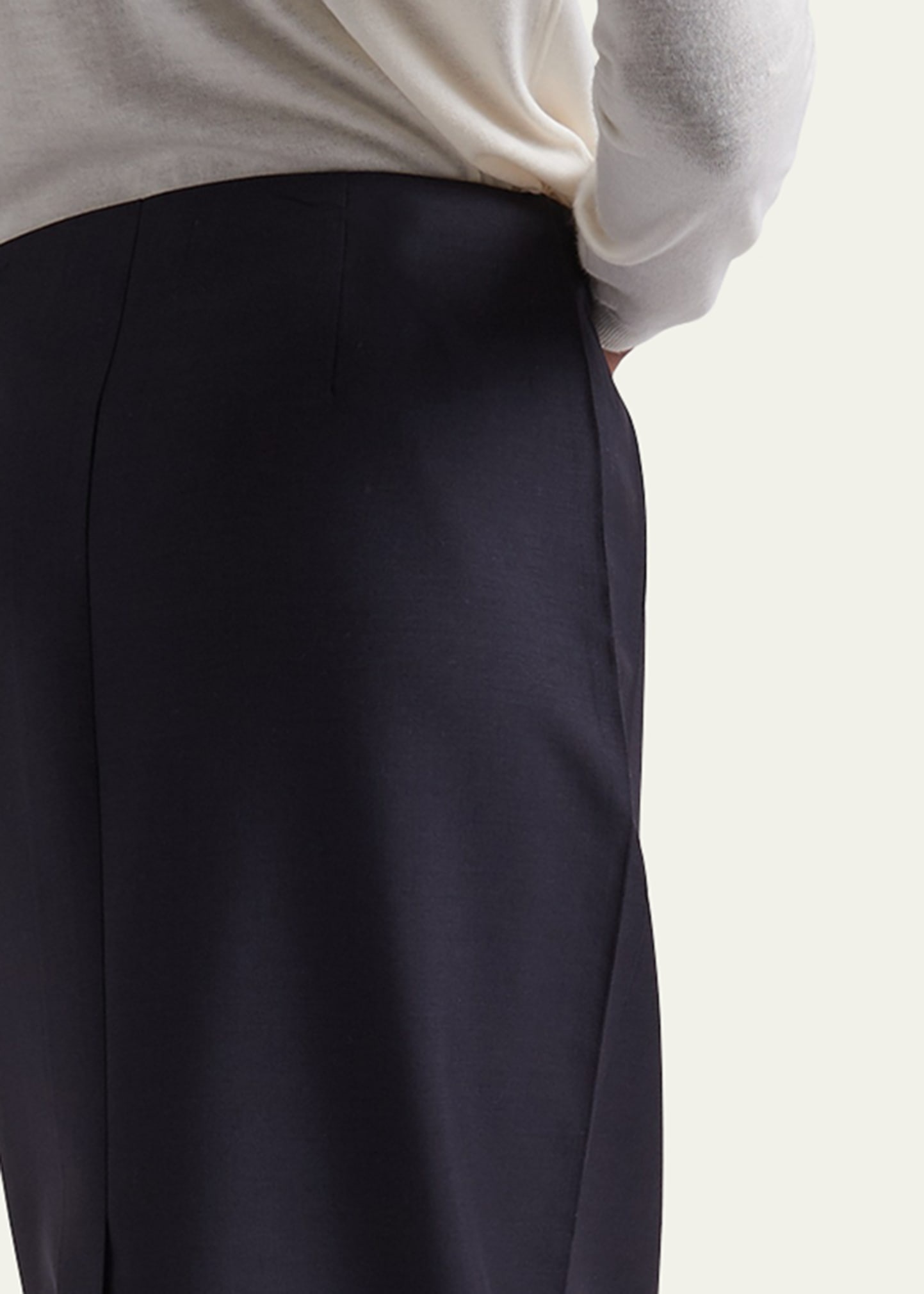 Mohair Pencil Midi Skirt - 5