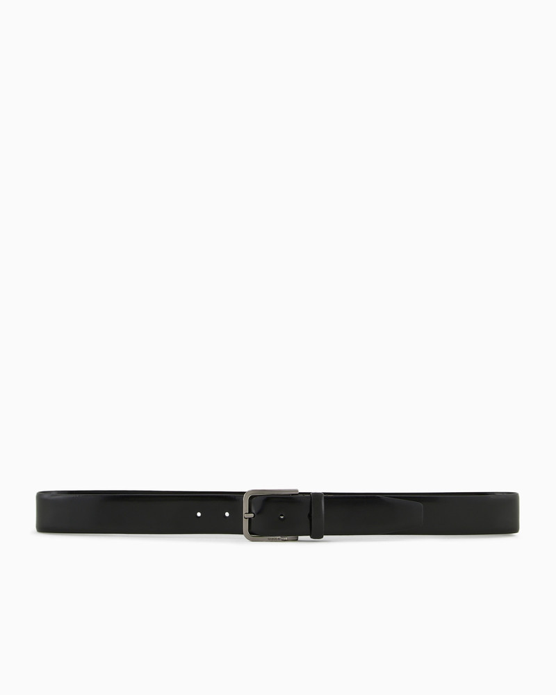GIORGIO ARMANI Brushed leather belt outlook