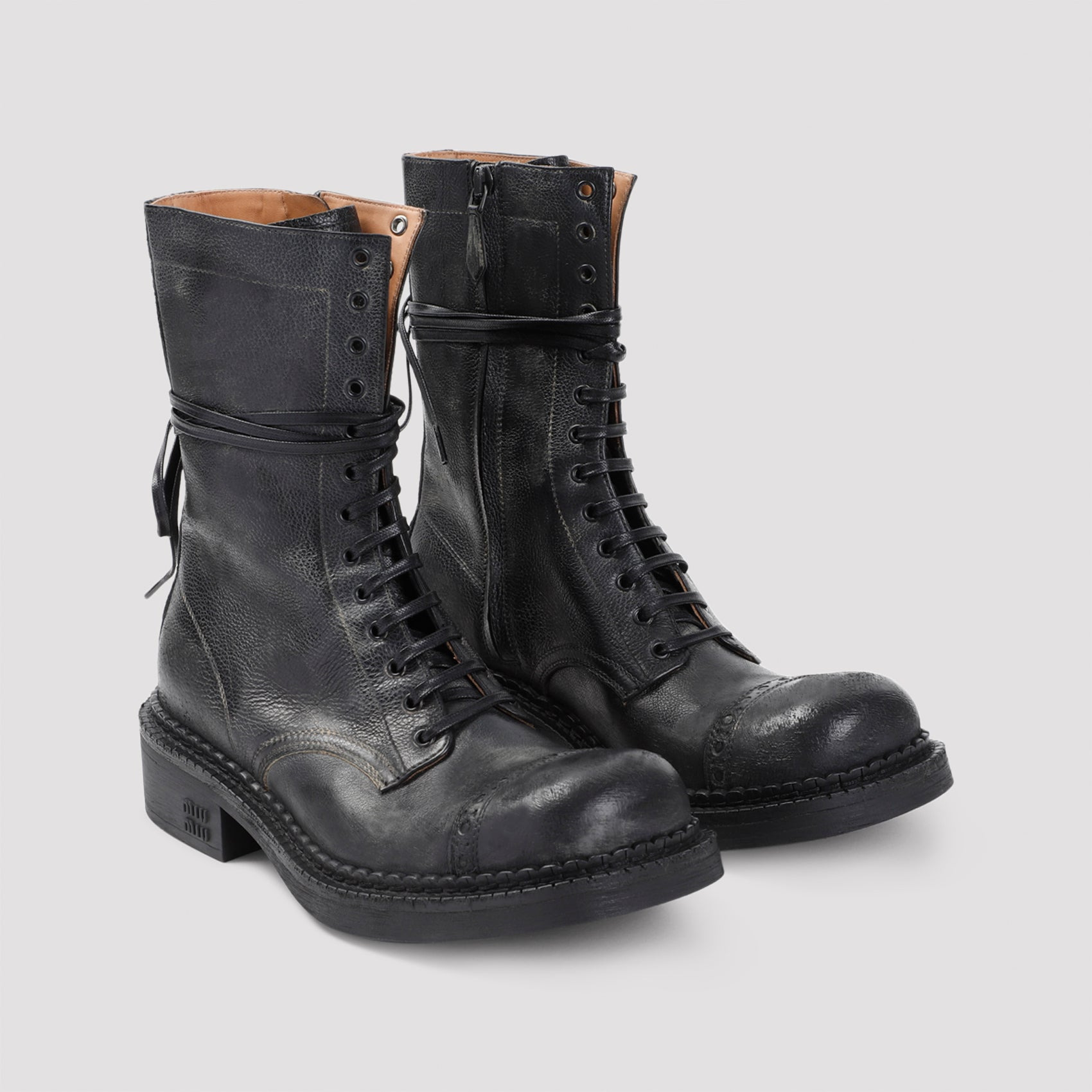 Miu Miu Laced Ankle Boots Women - 3