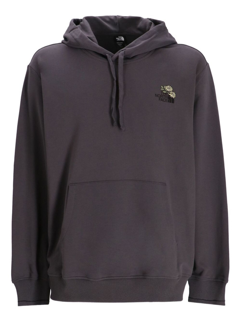 Connect embroidered-flower hoodie 1