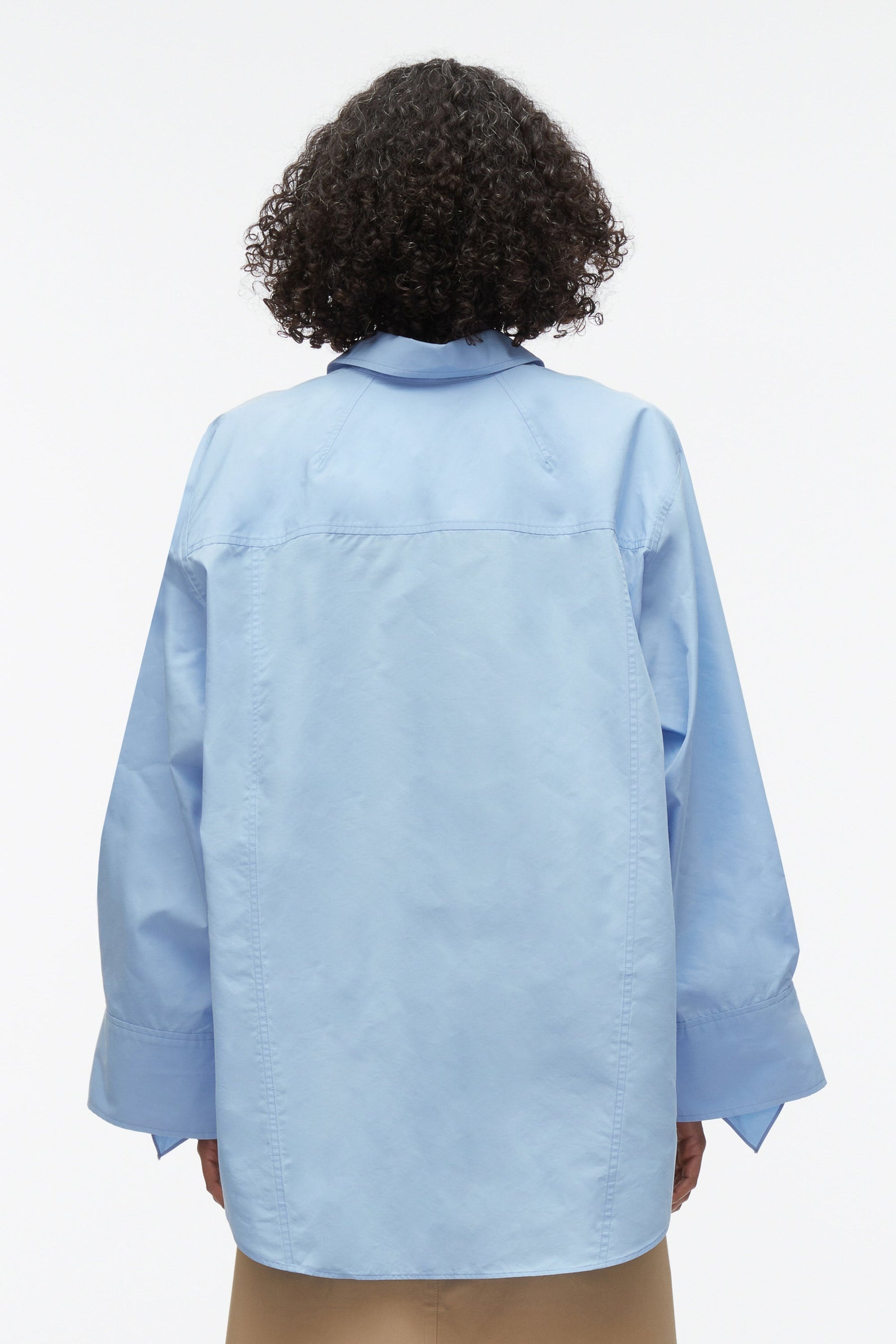 Oversize Shirt with Cascade Cuff - 4