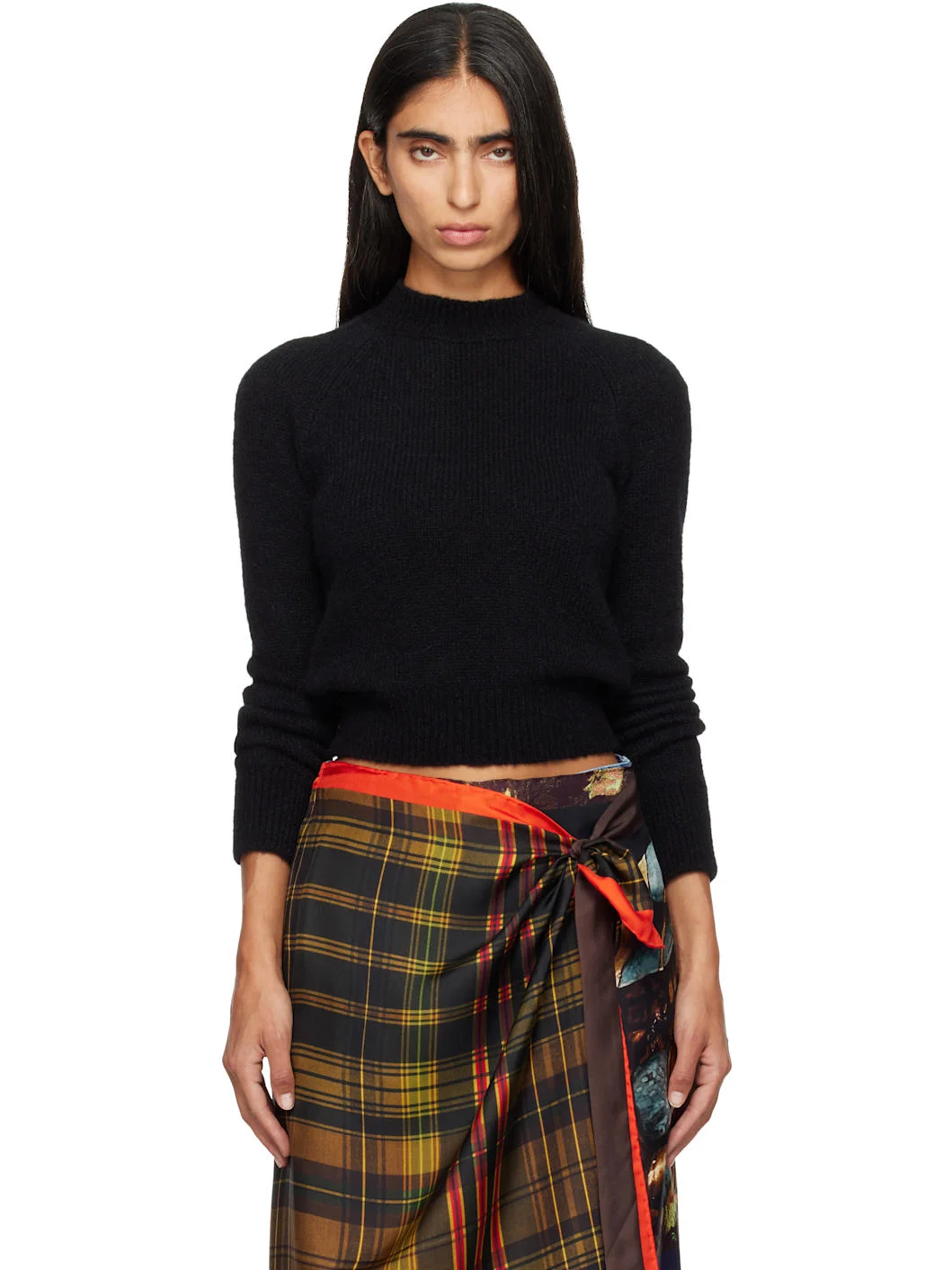 Black Knit Sweater - 1
