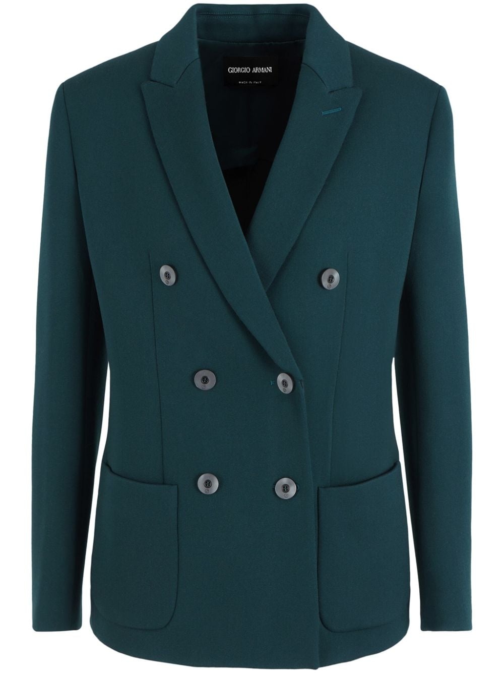 notched-lapels double-breasted blazer - 1