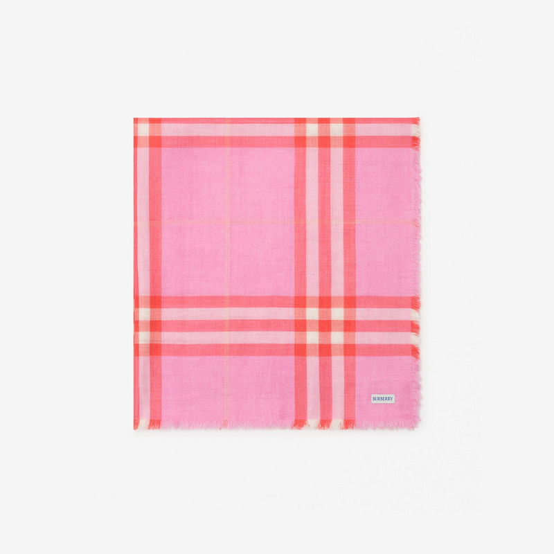 Burberry Reversible Check Wool Silk Scarf outlook
