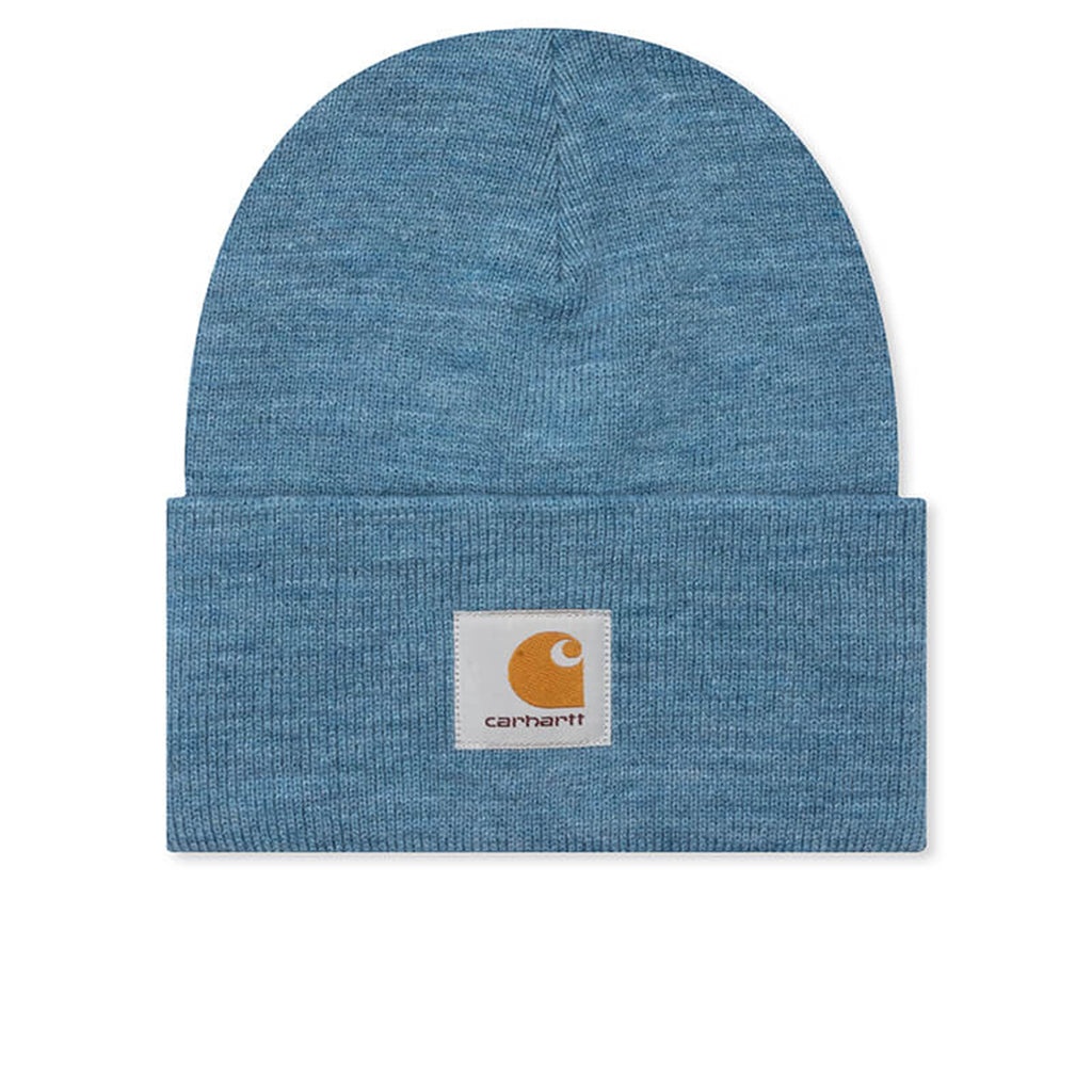 logo-patch knitted beanie - 1