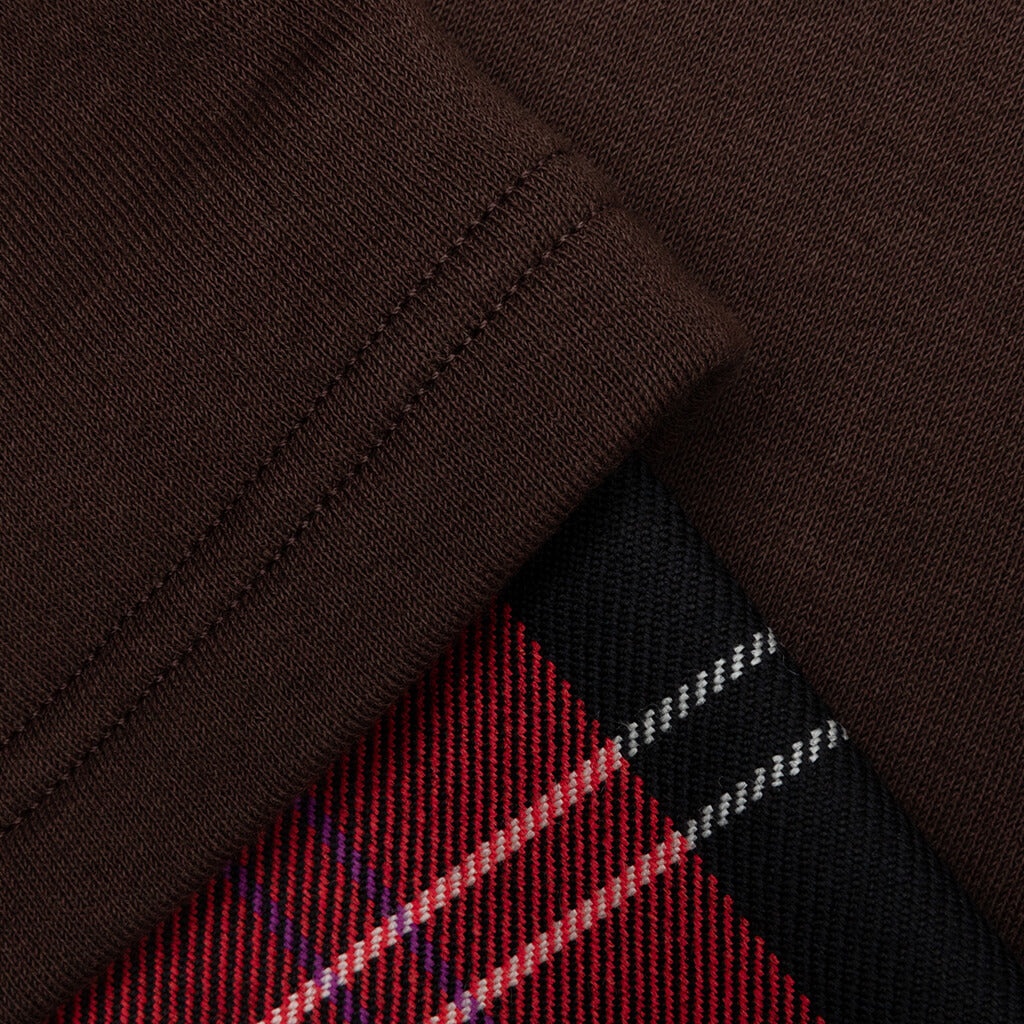 LAYERED HOODED SWEATSHIRT - CACAO - 5