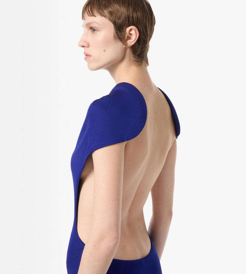TOM FORD IMPOSSIBLE BACKLESS CAP SLEEVE EVENING DRESS WITH TRAIN outlook