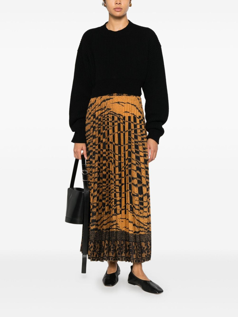 Pierre-Louis Mascia pleated patterned skirt outlook